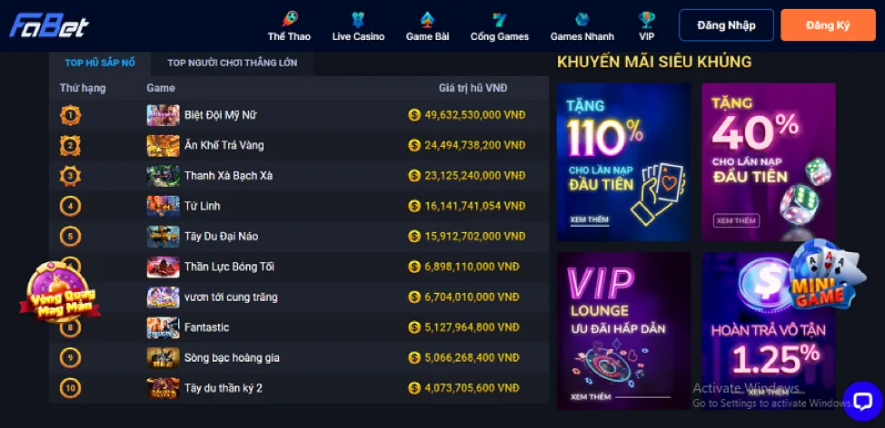 Sảnh JDB Bắn Cá Jackpot
